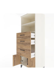 Hyperion Dolap 2 Raflı 3 Çekmeceli 2 Kapaklı 60x44x163 - S53M038V3B