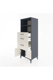 Hyperion Dolap 2 Raflı 3 Çekmeceli 2 Kapaklı 60x44x163 - S53M038V4B