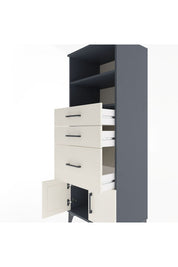 Hyperion Dolap 2 Raflı 3 Çekmeceli 2 Kapaklı 60x44x163 - S53M038V4B