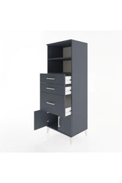 Hyperion Dolap 2 Raflı 3 Çekmeceli 2 Kapaklı 60x44x163 - S53M038V5B
