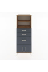 Hyperion Dolap 2 Raflı 3 Çekmeceli 2 Kapaklı 60x44x163