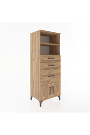 Hyperion Dolap 2 Raflı 3 Çekmeceli 2 Kapaklı 60x44x163 - S53M038V9B