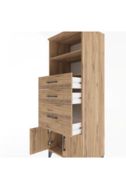 Hyperion Dolap 2 Raflı 3 Çekmeceli 2 Kapaklı 60x44x163 - S53M038V9B