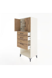 Hyperion Dolap 2 Raflı 3 Çekmeceli 2 Kapaklı 60x44x163 - S53M039V3B