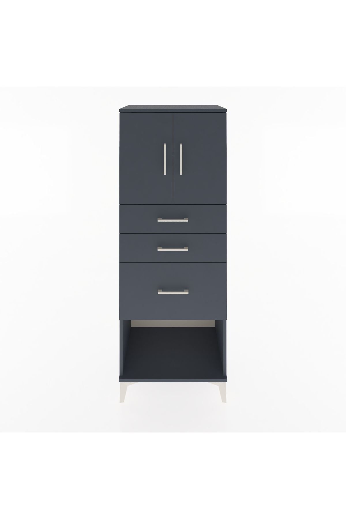 Hyperion Dolap 2 Raflı 3 Çekmeceli 2 Kapaklı 60x44x163 - S53M039V5B
