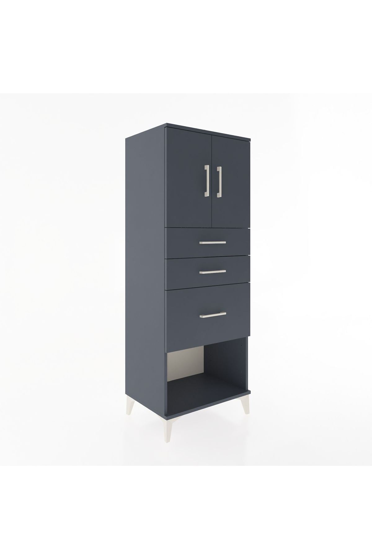 Hyperion Dolap 2 Raflı 3 Çekmeceli 2 Kapaklı 60x44x163 - S53M039V5B