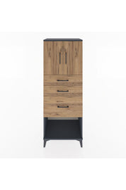 Hyperion Dolap 2 Raflı 3 Çekmeceli 2 Kapaklı 60x44x163 - S53M039V6B