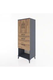 Hyperion Dolap 2 Raflı 3 Çekmeceli 2 Kapaklı 60x44x163 - S53M039V6B