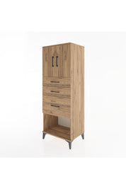 Hyperion Dolap 2 Raflı 3 Çekmeceli 2 Kapaklı 60x44x163 - S53M039V9B