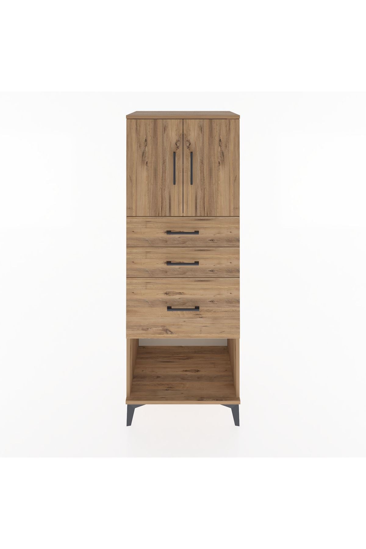 Hyperion Dolap 2 Raflı 3 Çekmeceli 2 Kapaklı 60x44x163 - S53M039V9B