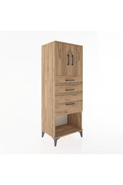 Hyperion Dolap 2 Raflı 3 Çekmeceli 2 Kapaklı 60x44x163 - S53M039V9B