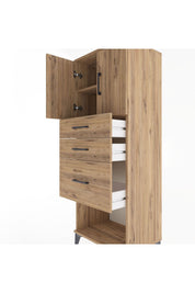 Hyperion Dolap 2 Raflı 3 Çekmeceli 2 Kapaklı 60x44x163 - S53M039V9B