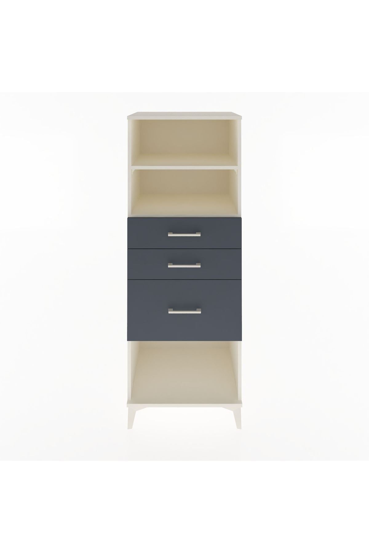 Hyperion Dolap 2 Raflı 3 Çekmeceli 60x44x163 - S53M040V2B