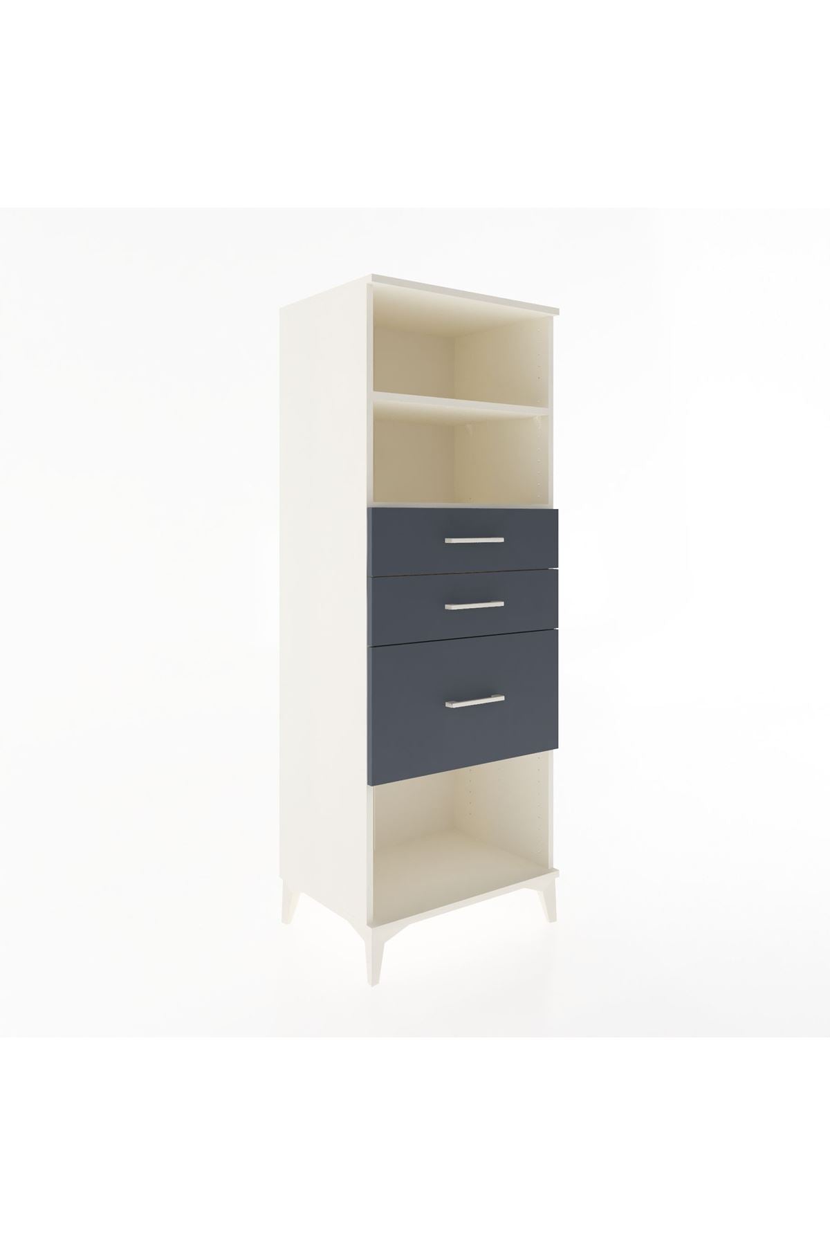 Hyperion Dolap 2 Raflı 3 Çekmeceli 60x44x163 - S53M040V2B