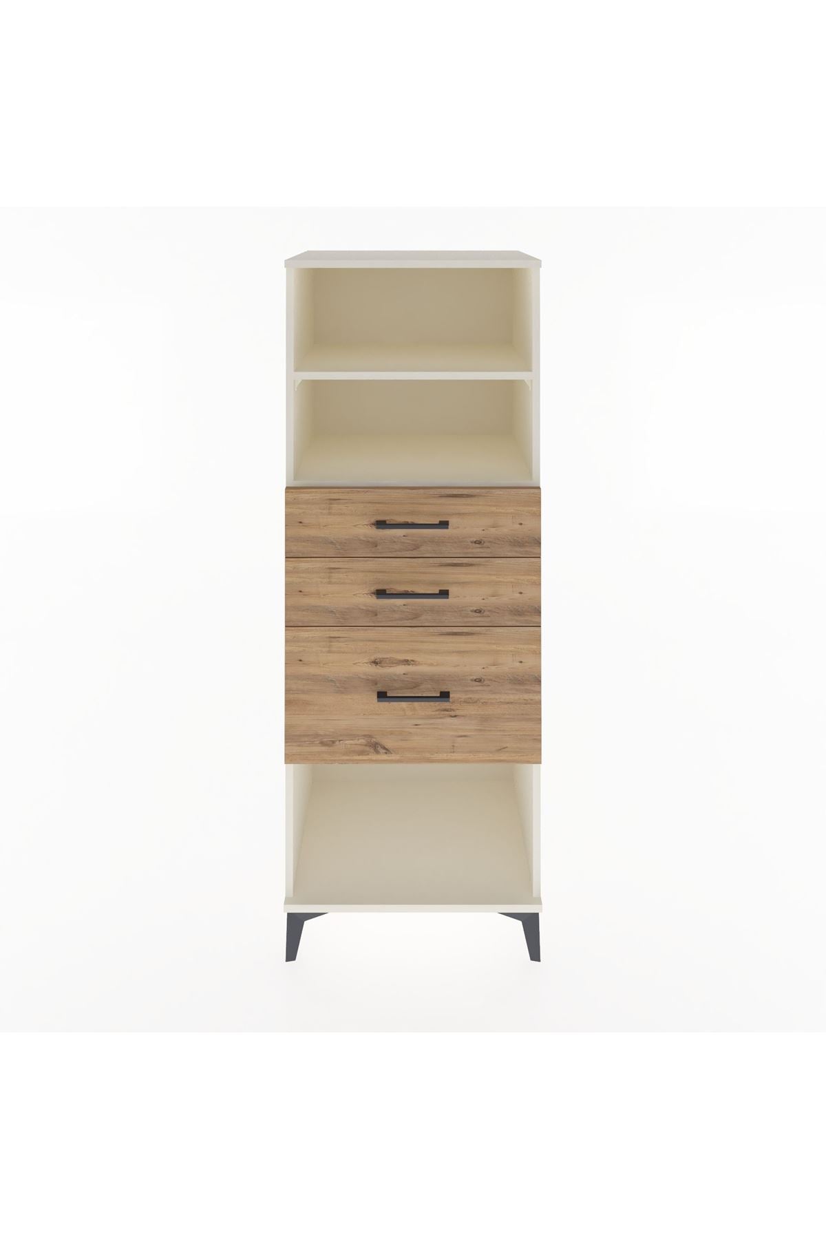 Hyperion Dolap 2 Raflı 3 Çekmeceli 60x44x163 - S53M040V3B