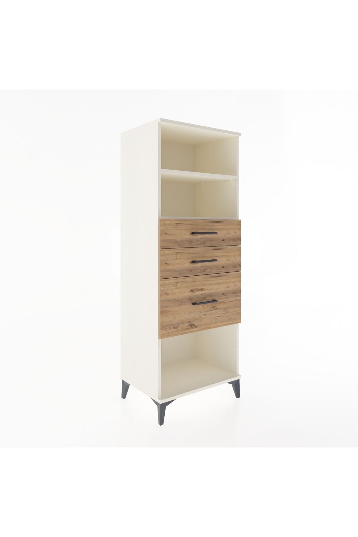 Hyperion Dolap 2 Raflı 3 Çekmeceli 60x44x163 - S53M040V3B