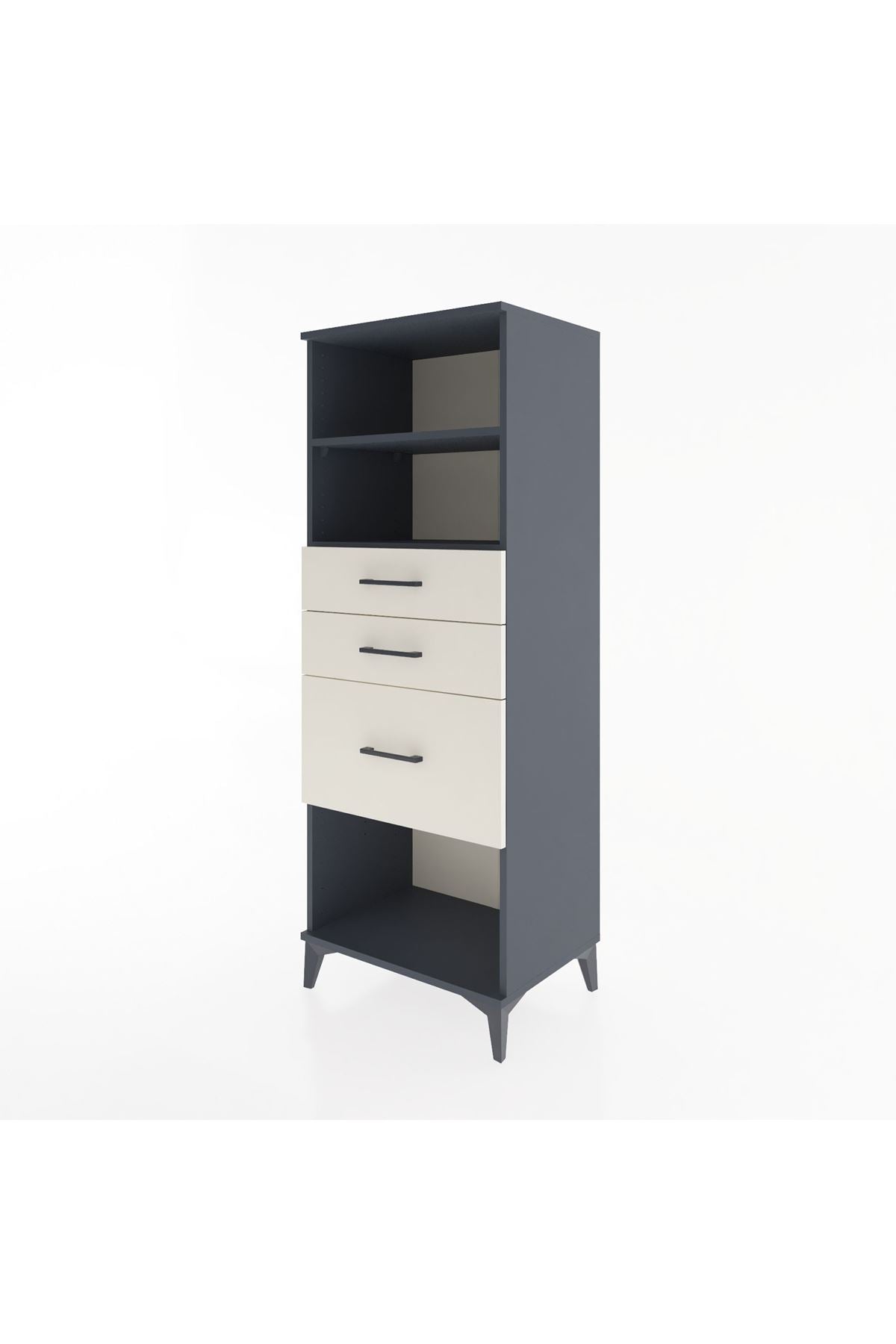 Hyperion Dolap 2 Raflı 3 Çekmeceli 60x44x163 - S53M040V4B