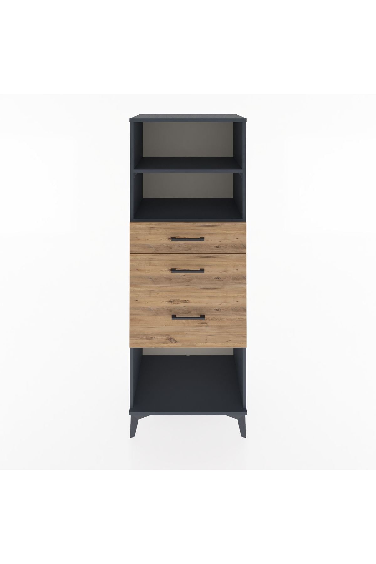 Hyperion Dolap 2 Raflı 3 Çekmeceli 60x44x163 - S53M040V6B