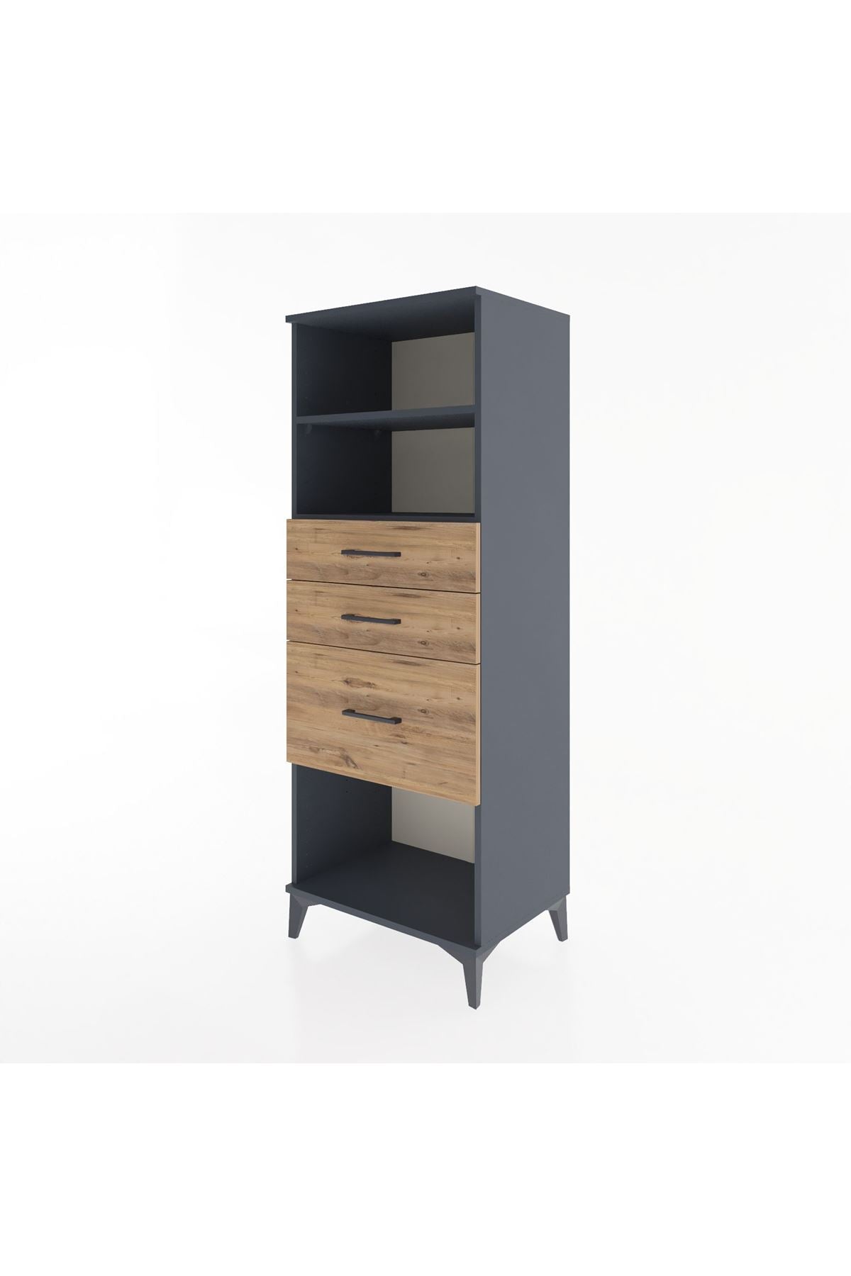 Hyperion Dolap 2 Raflı 3 Çekmeceli 60x44x163 - S53M040V6B