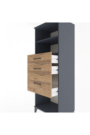 Hyperion Dolap 2 Raflı 3 Çekmeceli 60x44x163 - S53M040V6B