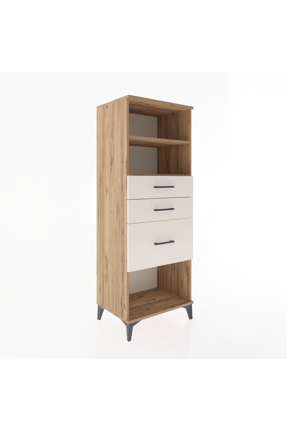 Hyperion Dolap 2 Raflı 3 Çekmeceli 60x44x163 - S53M040V7B