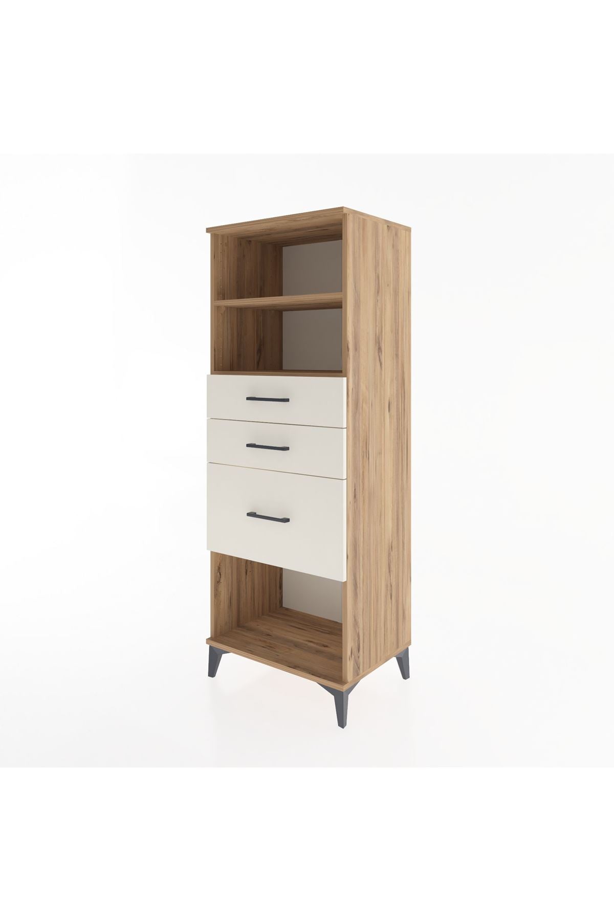 Hyperion Dolap 2 Raflı 3 Çekmeceli 60x44x163 - S53M040V7B