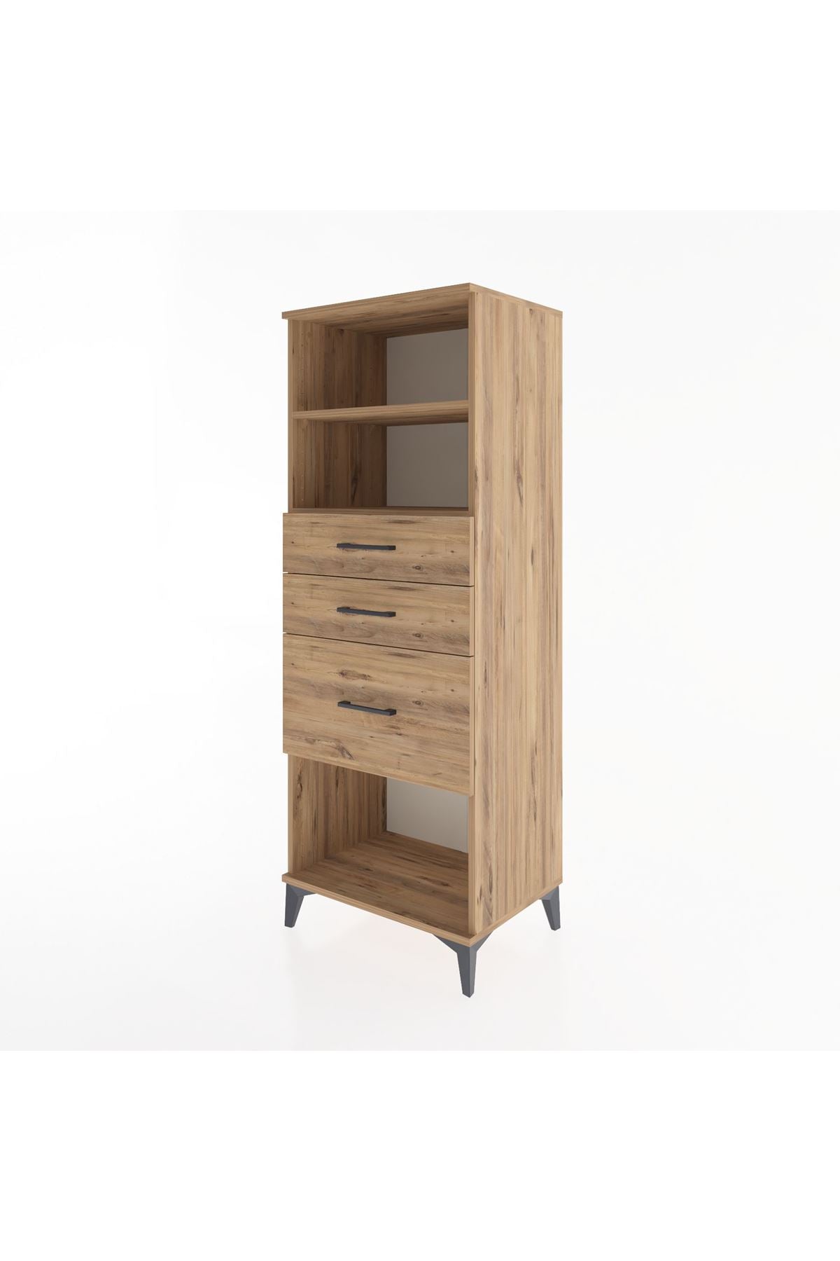Hyperion Dolap 2 Raflı 3 Çekmeceli 60x44x163 - S53M040V9B