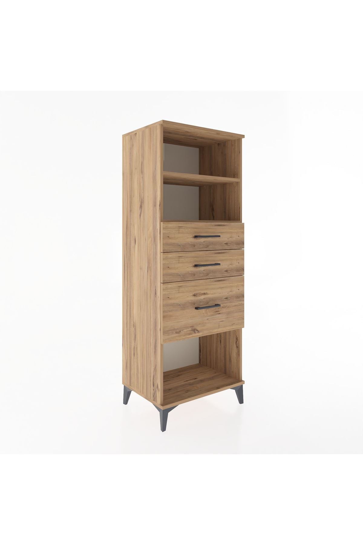 Hyperion Dolap 2 Raflı 3 Çekmeceli 60x44x163 - S53M040V9B