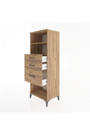 Hyperion Dolap 2 Raflı 3 Çekmeceli 60x44x163 - S53M040V9B