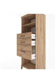 Hyperion Dolap 2 Raflı 3 Çekmeceli 60x44x163 - S53M040V9B