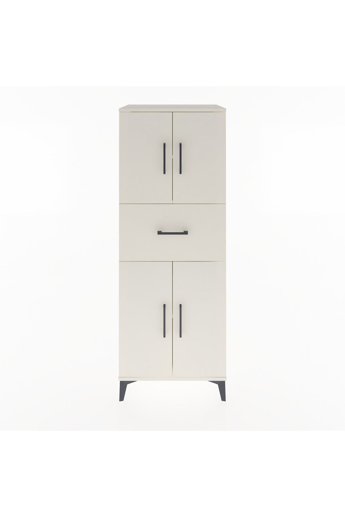 Hyperion Dolap 3 Raflı Tek Çekmeceli 4 Kapaklı 60x44x163 - S53M041V1B
