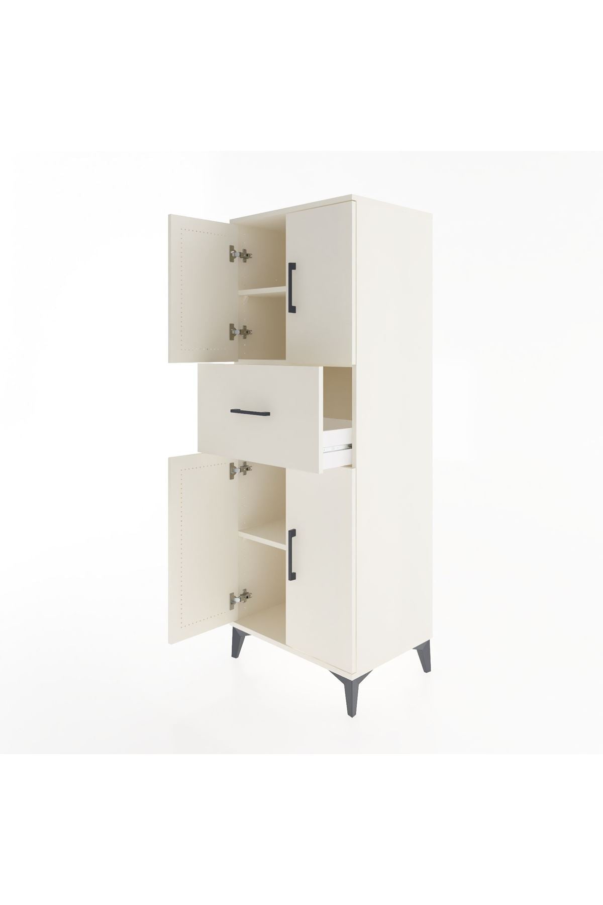 Hyperion Dolap 3 Raflı Tek Çekmeceli 4 Kapaklı 60x44x163 - S53M041V1B