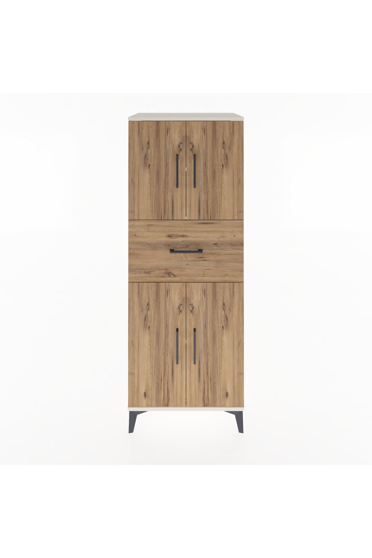 Hyperion Dolap 3 Raflı Tek Çekmeceli 4 Kapaklı 60x44x163 - S53M041V3B