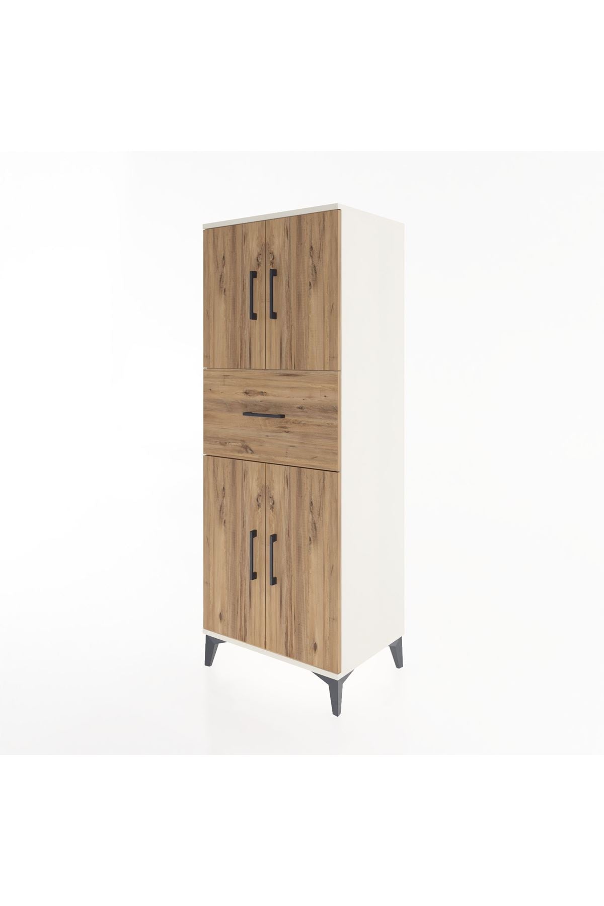 Hyperion Dolap 3 Raflı Tek Çekmeceli 4 Kapaklı 60x44x163 - S53M041V3B