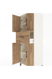 Hyperion Dolap 3 Raflı Tek Çekmeceli 4 Kapaklı 60x44x163 - S53M041V3B