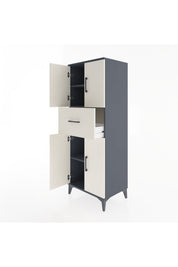 Hyperion Dolap 3 Raflı Tek Çekmeceli 4 Kapaklı 60x44x163 - S53M041V4B