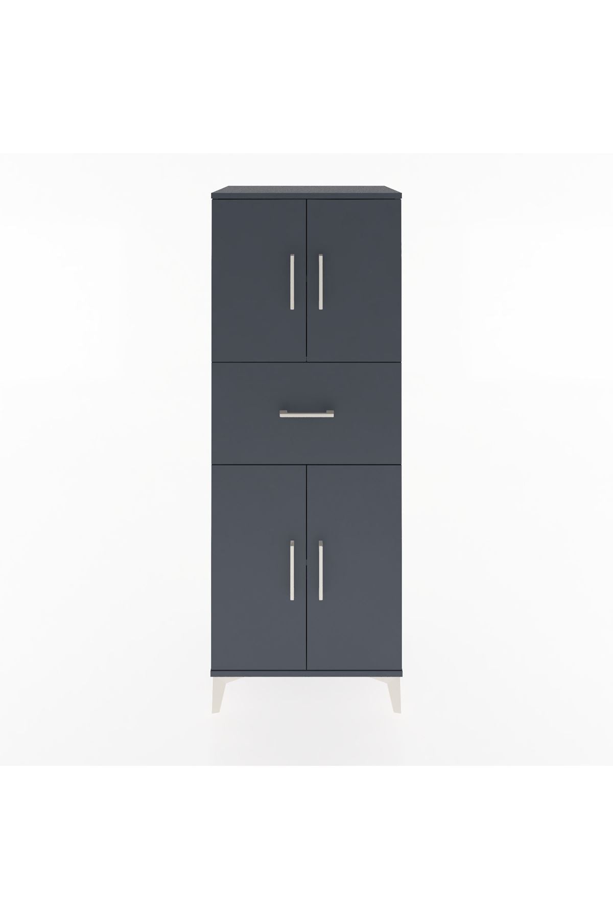 Hyperion Dolap 3 Raflı Tek Çekmeceli 4 Kapaklı 60x44x163 - S53M041V5B