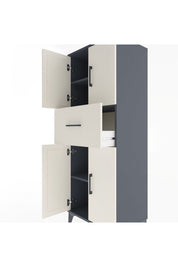 Hyperion Dolap 3 Raflı Tek Çekmeceli 4 Kapaklı 60x44x163 - S53M041V4B