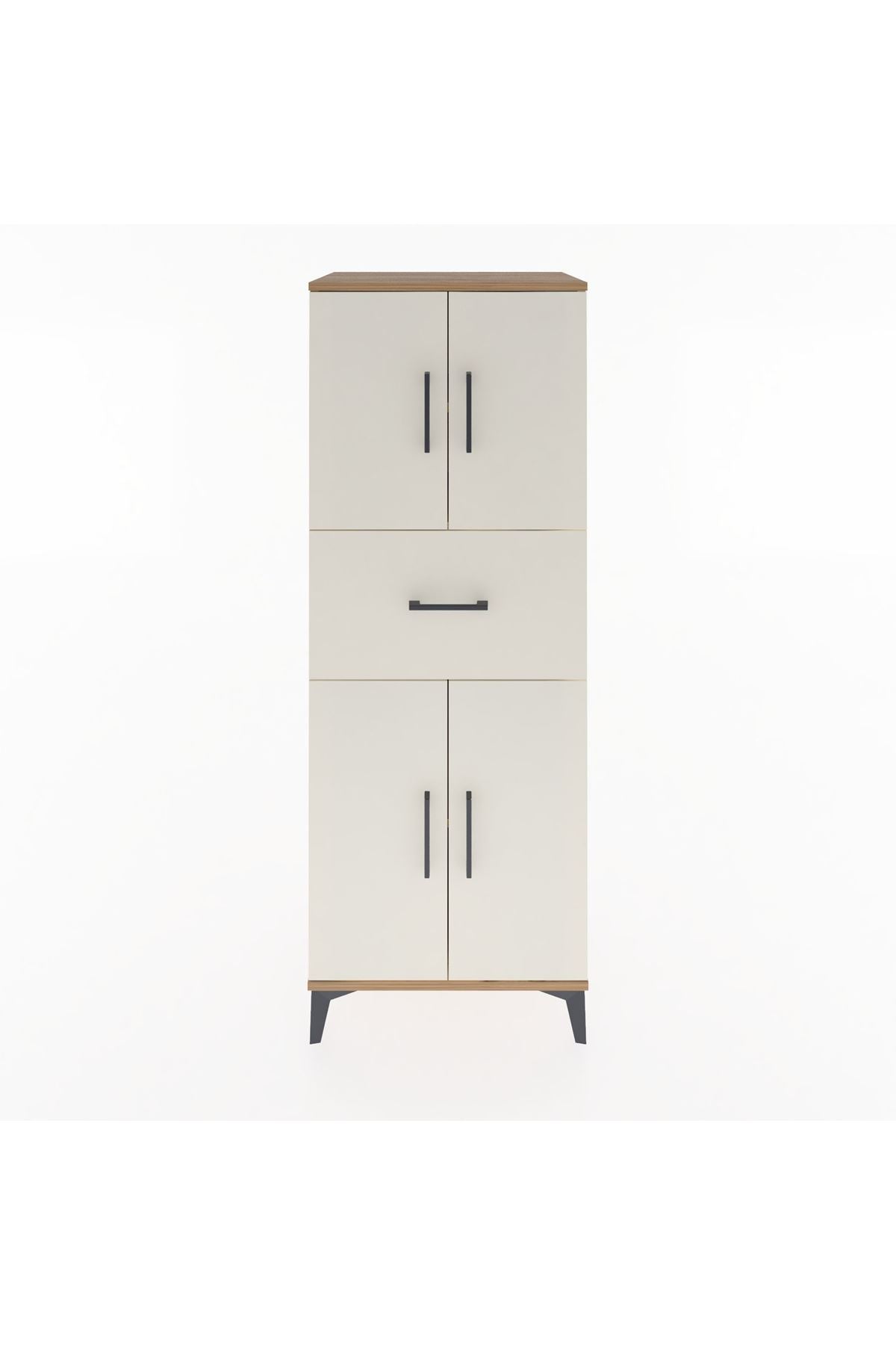 Hyperion Dolap 3 Raflı Tek Çekmeceli 4 Kapaklı 60x44x163 - S53M041V7B