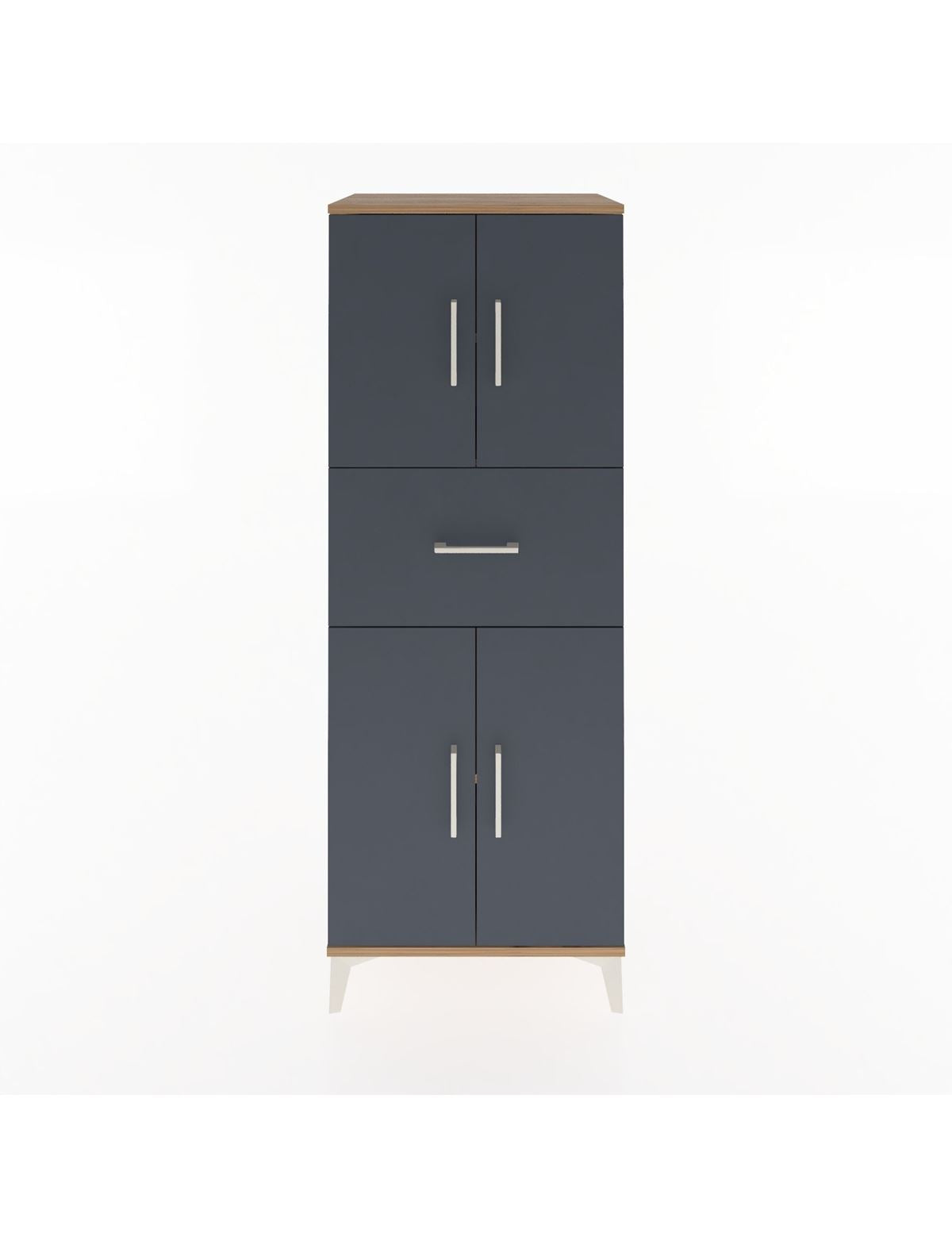 Hyperion Dolap 3 Raflı Tek Çekmeceli 4 Kapaklı 60x44x163 - S53M041V8B