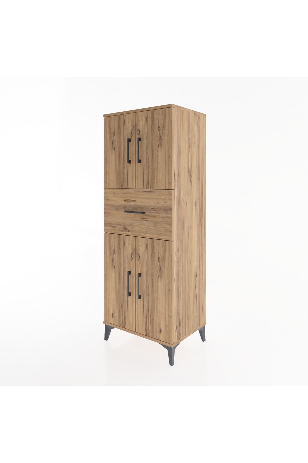 Hyperion Dolap 3 Raflı Tek Çekmeceli 4 Kapaklı 60x44x163 - S53M041V9B