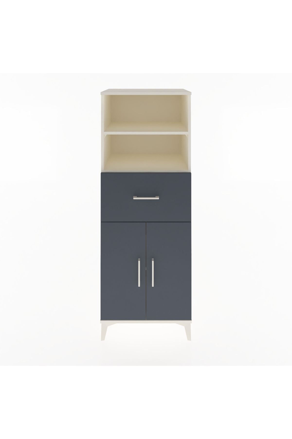 Hyperion Dolap 3 Raflı Tek Çekmeceli 2 Kapaklı 60x44x163 - S53M042V2B