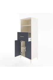 Hyperion Dolap 3 Raflı Tek Çekmeceli 2 Kapaklı 60x44x163 - S53M042V2B