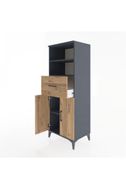 Hyperion Dolap 3 Raflı Tek Çekmeceli 2 Kapaklı 60x44x163 - S53M042V6B
