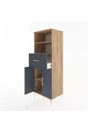 Hyperion Dolap 3 Raflı Tek Çekmeceli 2 Kapaklı 60x44x163 - S53M042V8B