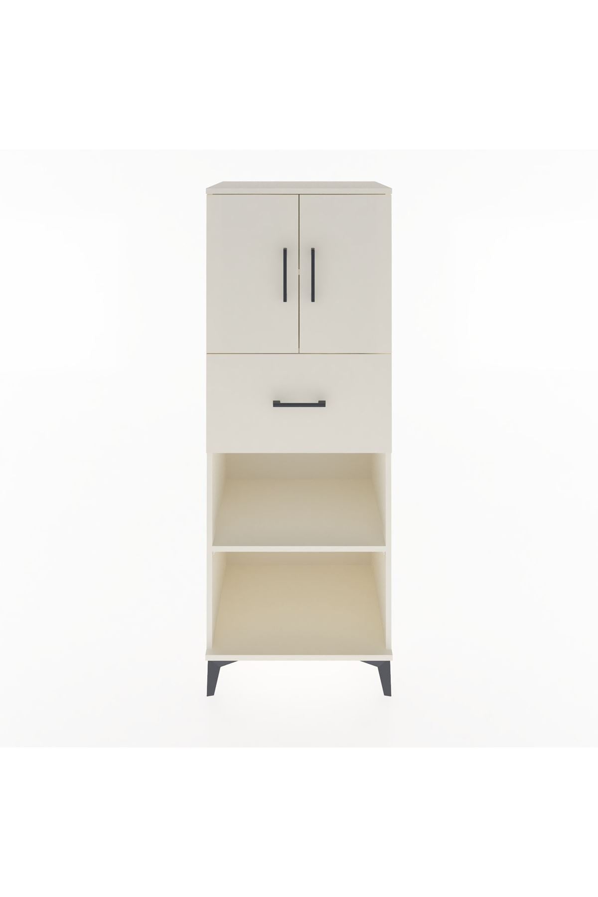 Hyperion Dolap 3 Raflı Tek Çekmeceli 2 Kapaklı 60x44x163 - S53M043V1B