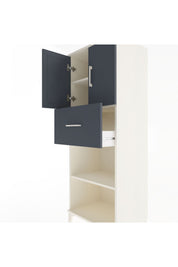 Hyperion Dolap 3 Raflı Tek Çekmeceli 2 Kapaklı 60x44x163 - S53M043V2B