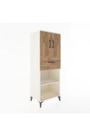 Hyperion Dolap 3 Raflı Tek Çekmeceli 2 Kapaklı 60x44x163 - S53M043V3B