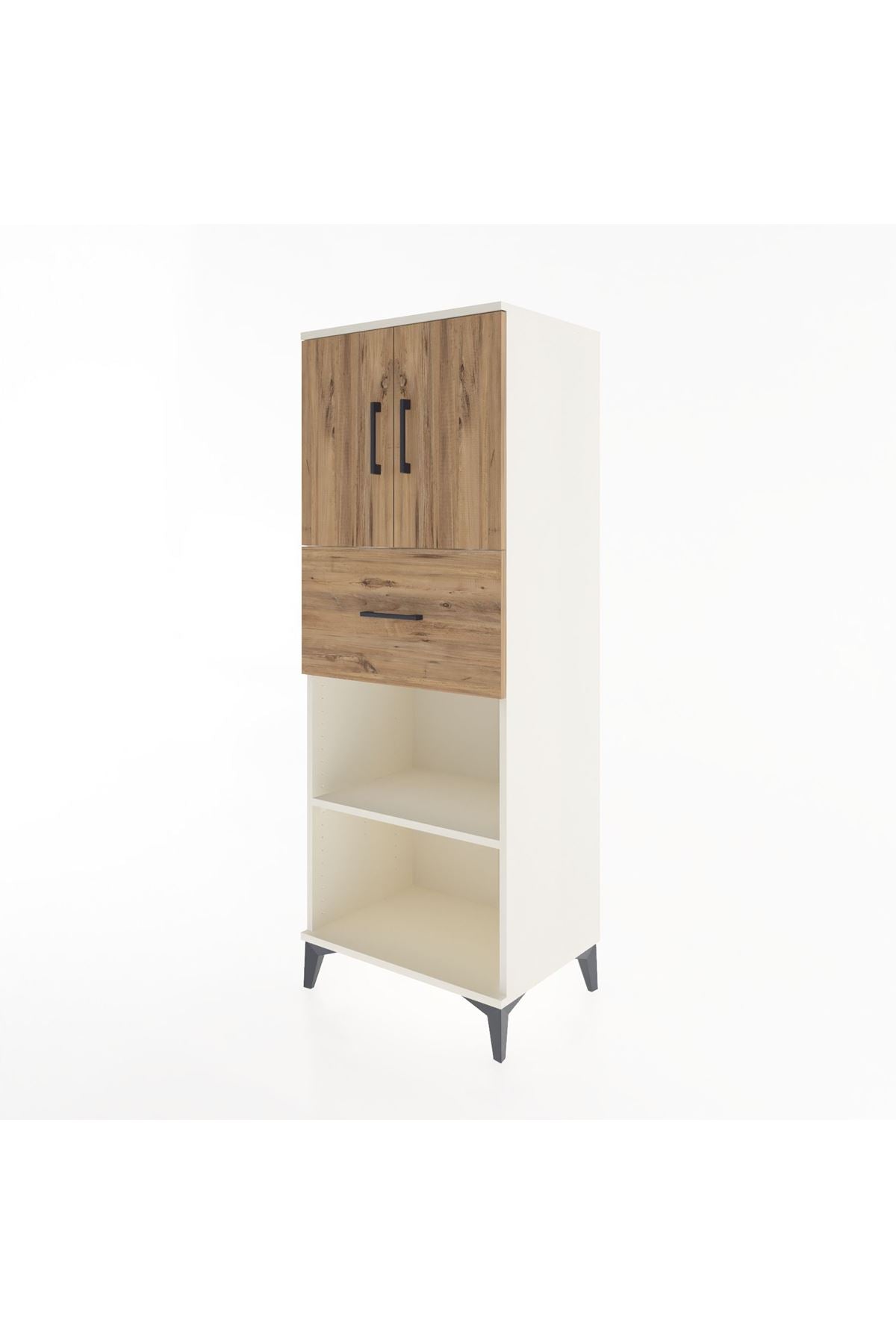 Hyperion Dolap 3 Raflı Tek Çekmeceli 2 Kapaklı 60x44x163 - S53M043V3B