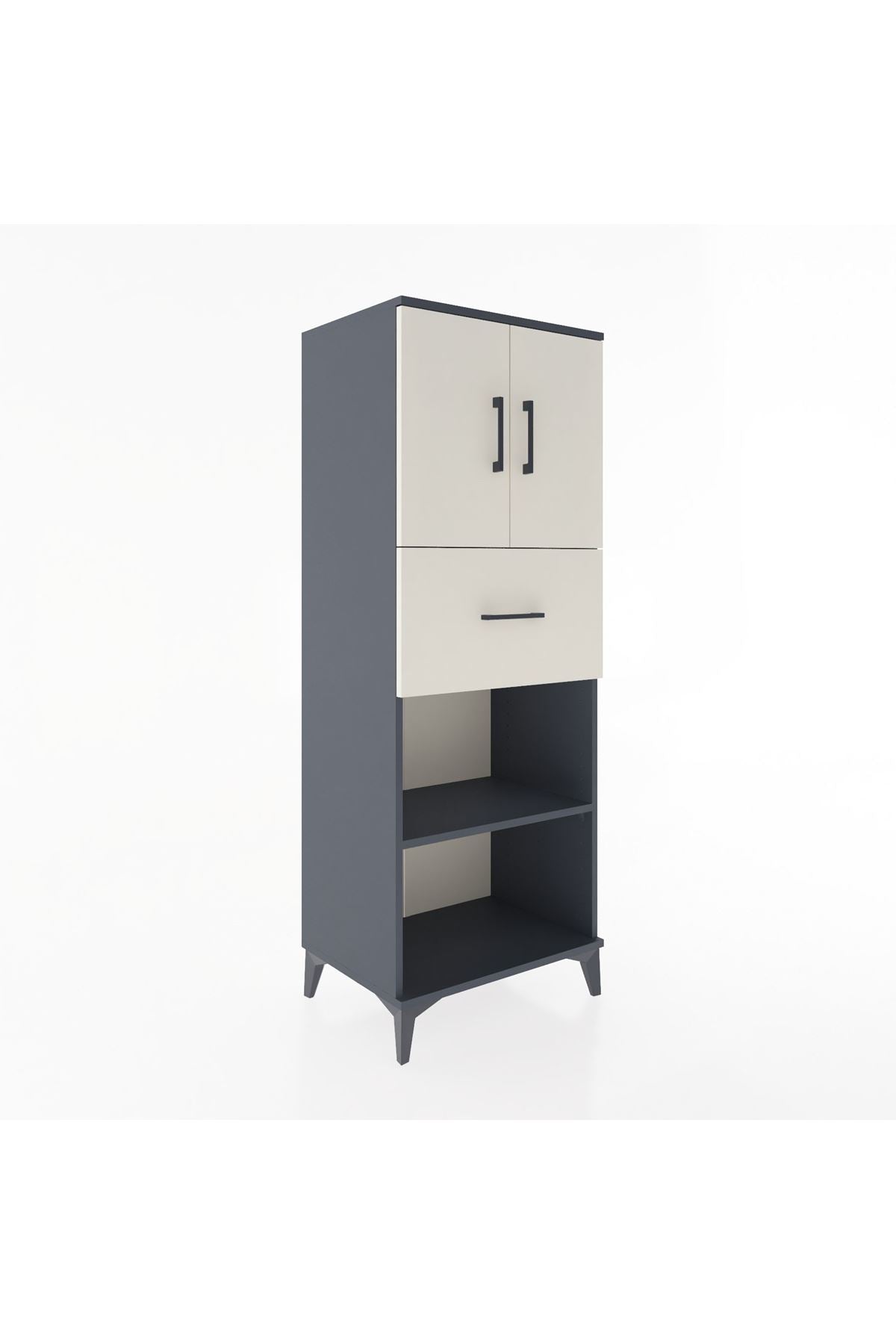 Hyperion Dolap 3 Raflı Tek Çekmeceli 2 Kapaklı 60x44x163 - S53M043V4B
